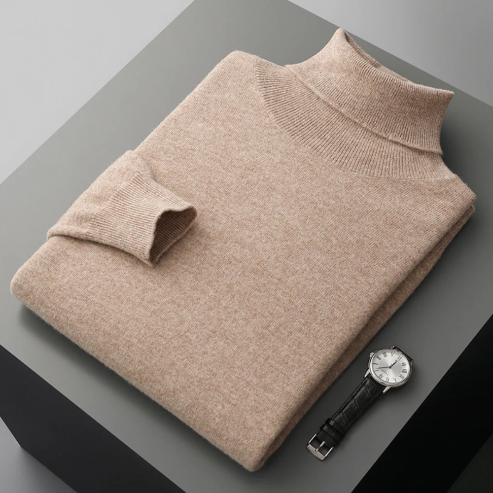 Cagliari| Jersey de cuello alto de lana merino