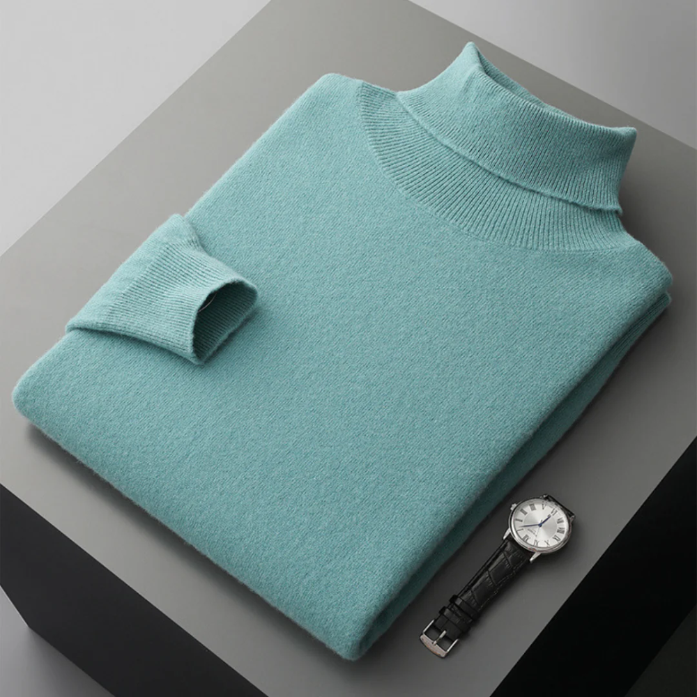 Cagliari| Jersey de cuello alto de lana merino