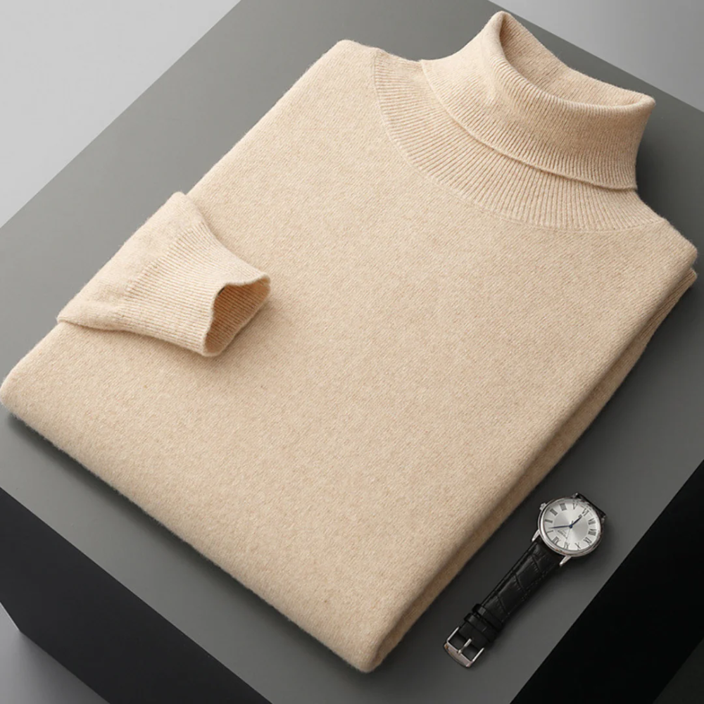 Cagliari| Jersey de cuello alto de lana merino
