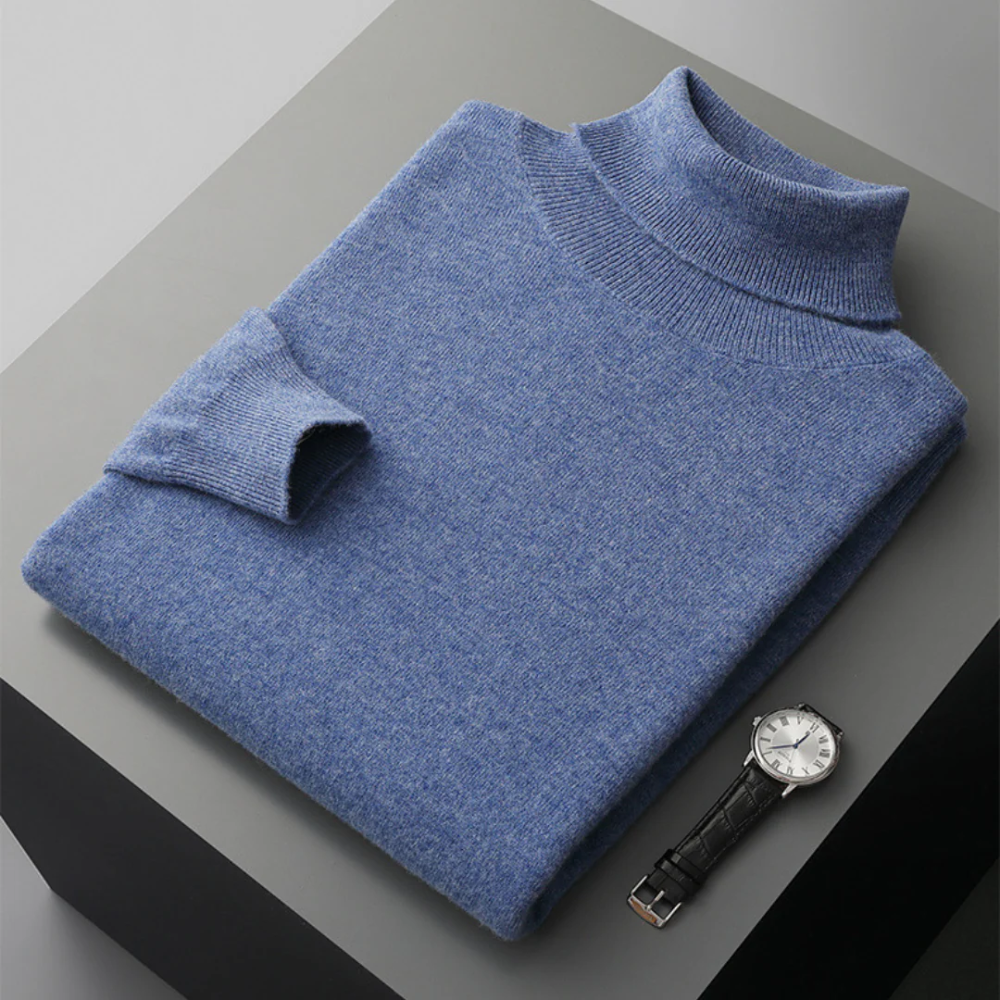Cagliari| Jersey de cuello alto de lana merino
