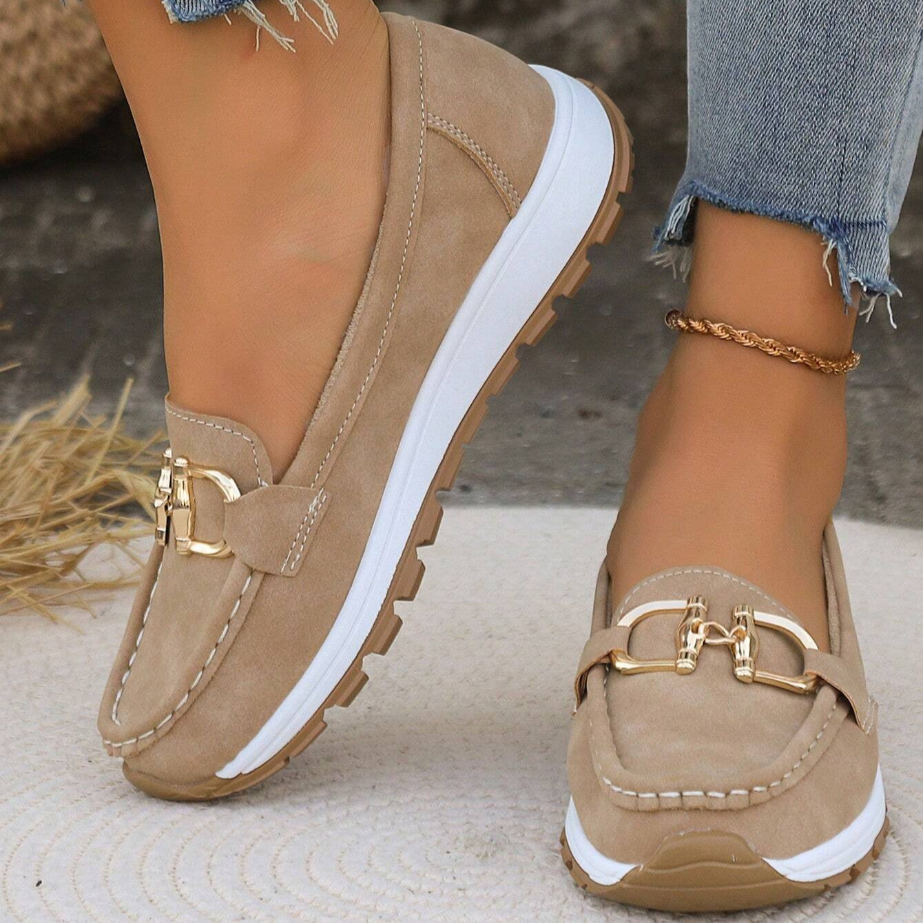 Ellie | Mocasines planos con hebilla