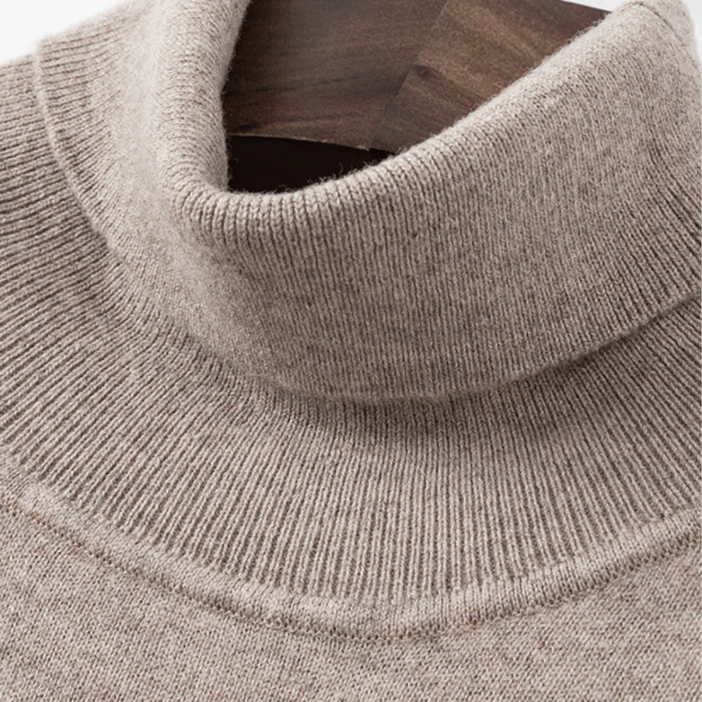 Cagliari| Jersey de cuello alto de lana merino