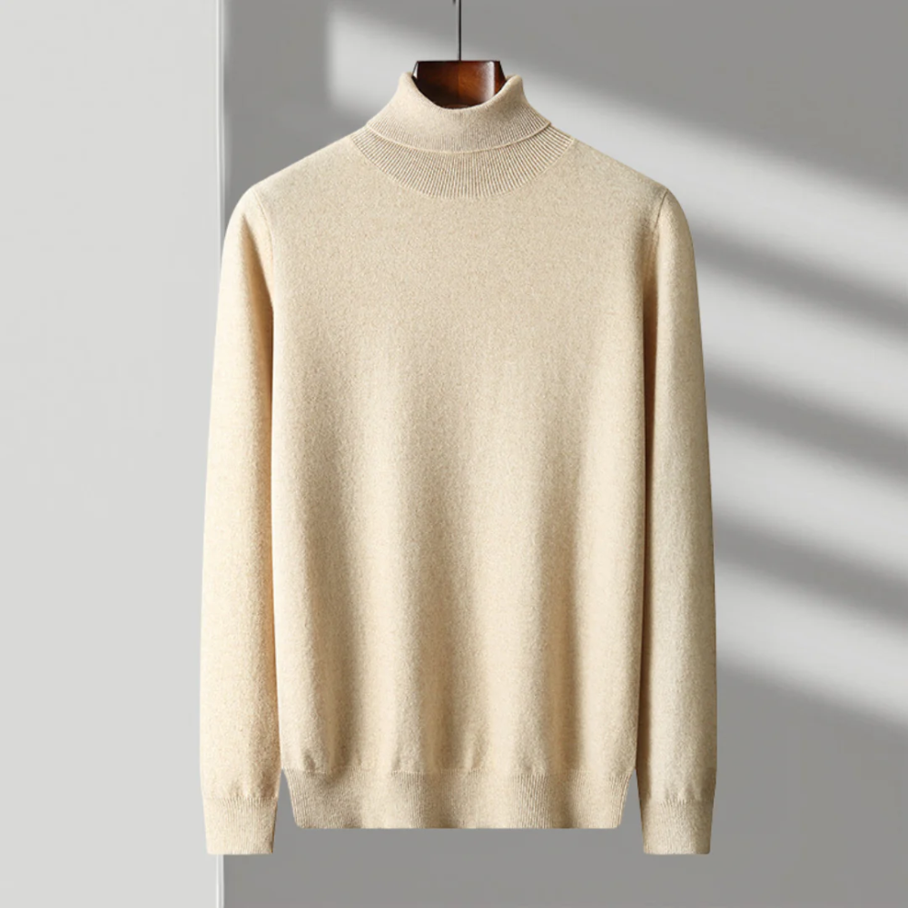 Cagliari| Jersey de cuello alto de lana merino