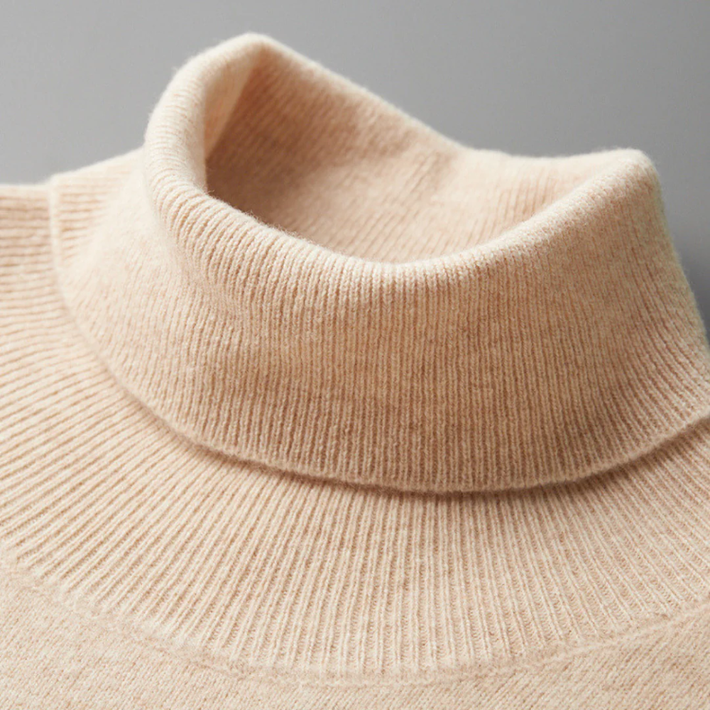 Cagliari| Jersey de cuello alto de lana merino