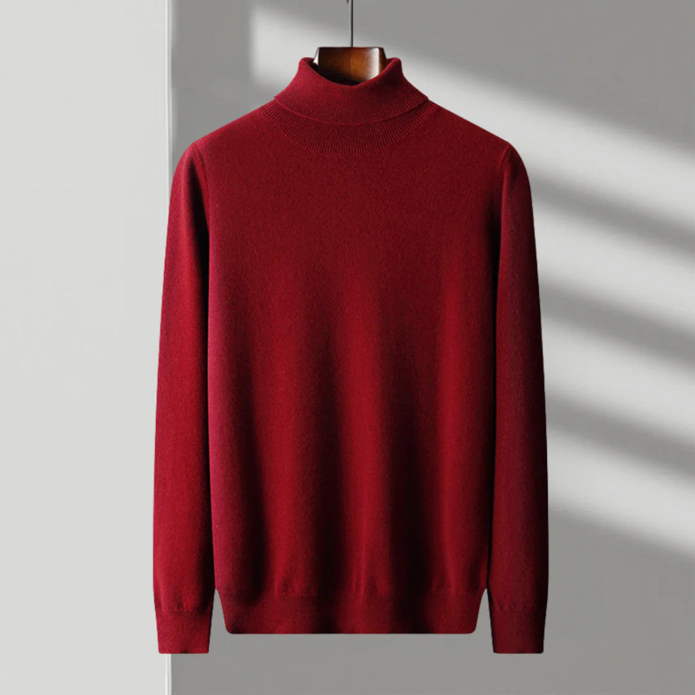 Cagliari| Jersey de cuello alto de lana merino