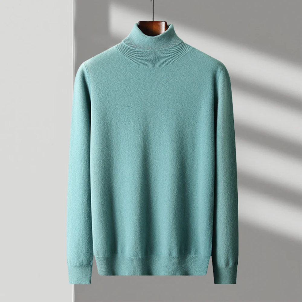 Cagliari| Jersey de cuello alto de lana merino