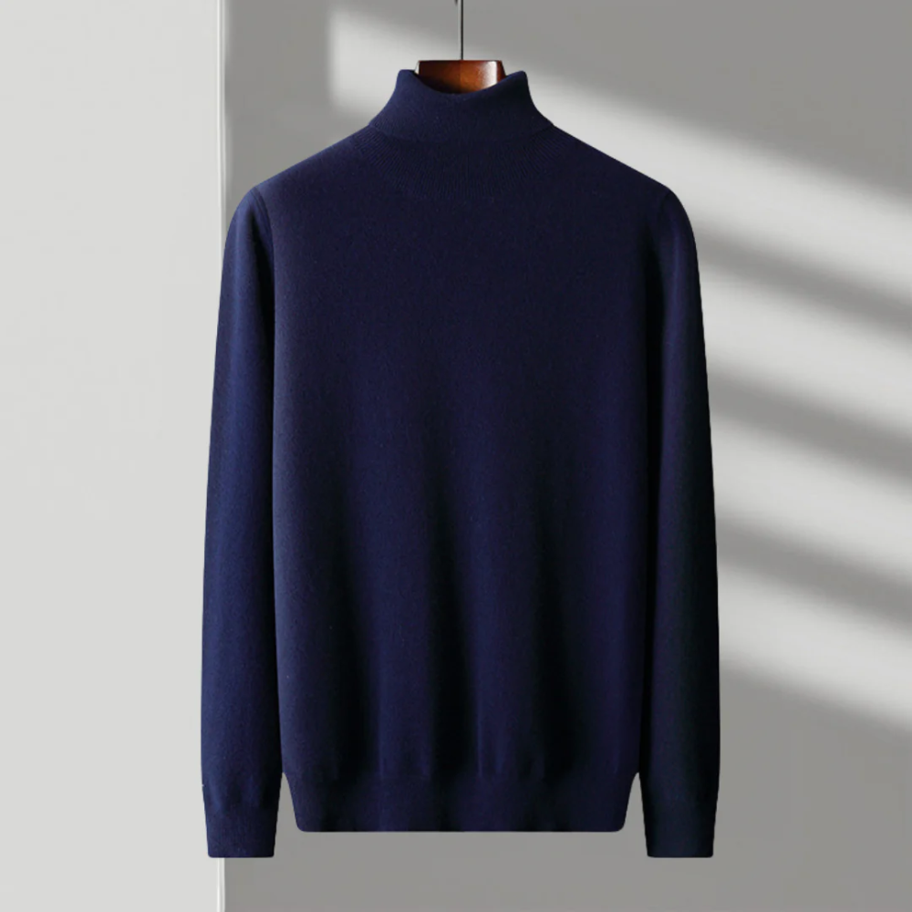 Cagliari| Jersey de cuello alto de lana merino