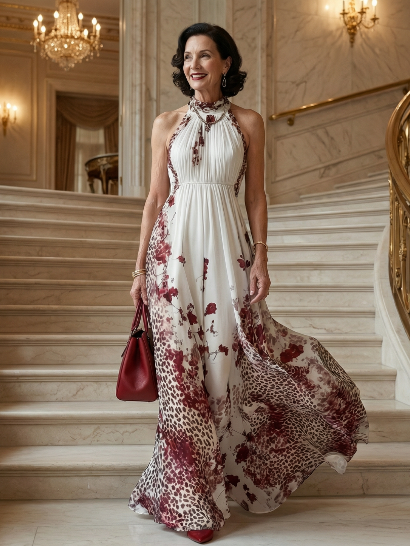 Graciela | Vestido maxi plisado