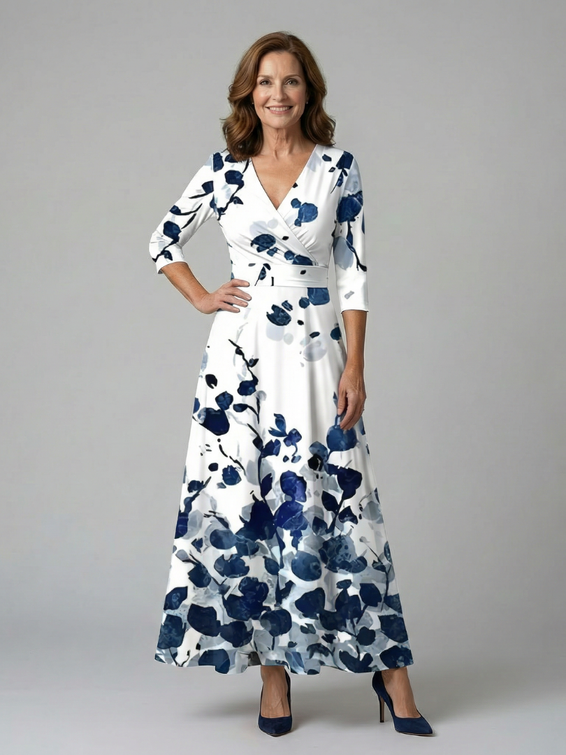 Juana | Vestido midi con escote cruzado