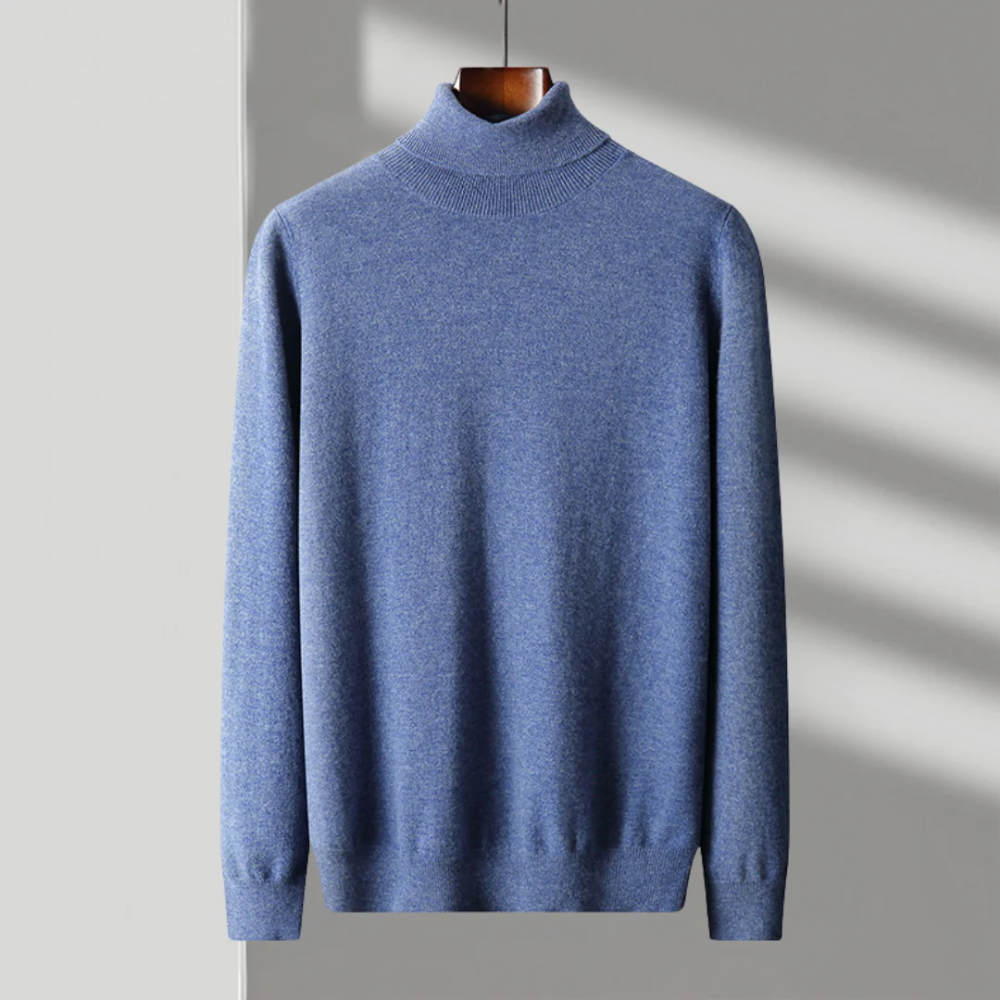 Cagliari| Jersey de cuello alto de lana merino