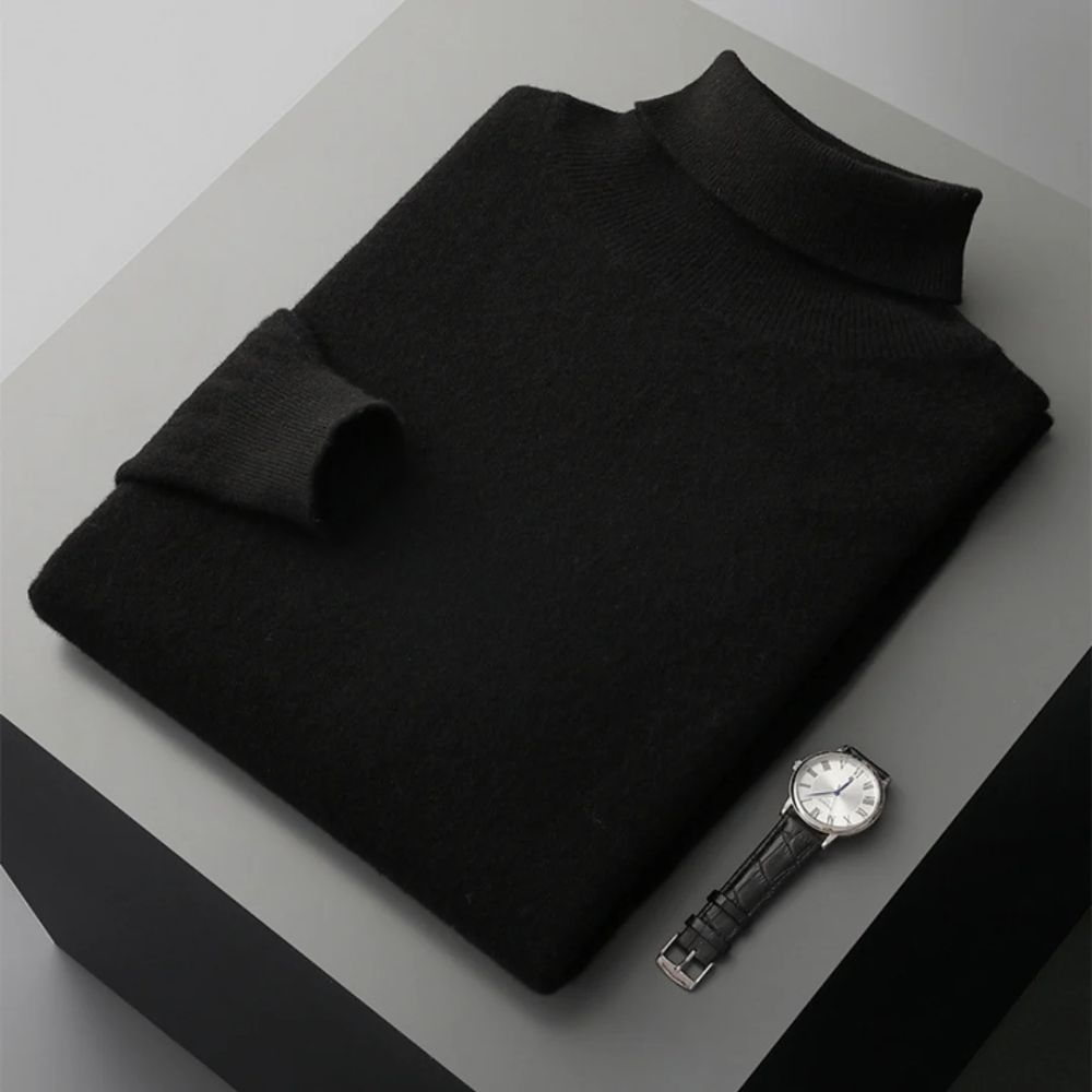Cagliari| Jersey de cuello alto de lana merino