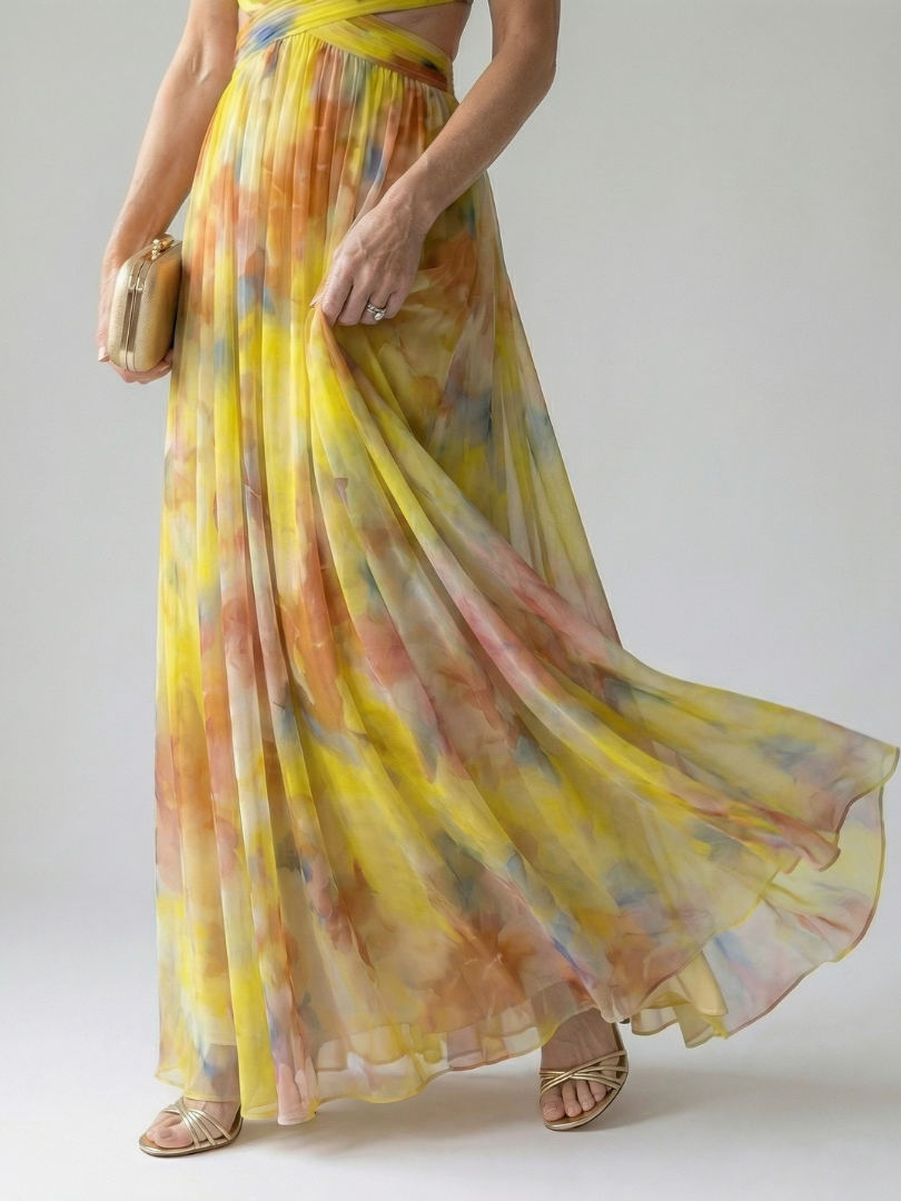 Irene | Vestido maxi cruzado