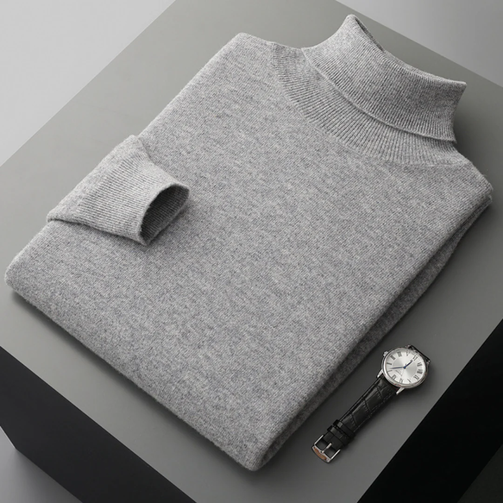 Cagliari| Jersey de cuello alto de lana merino
