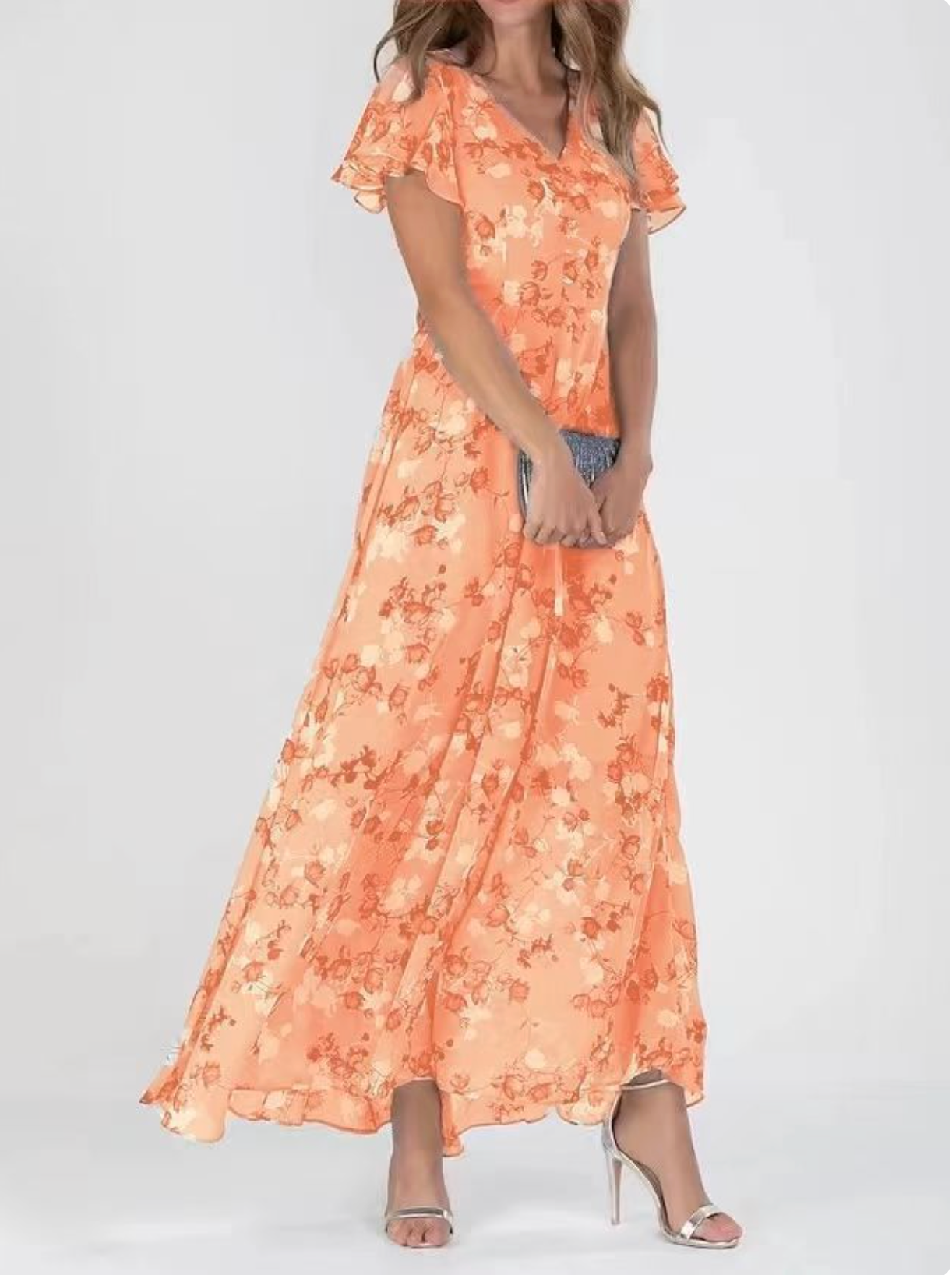 Lucía – Vestido de caída fluida y efecto favorecedor