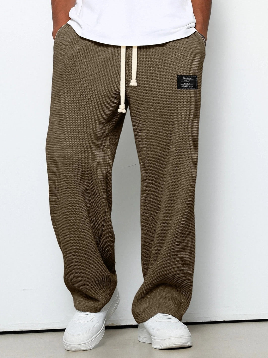 Lorenzo | Pantalones Anchos con Textura de Panal