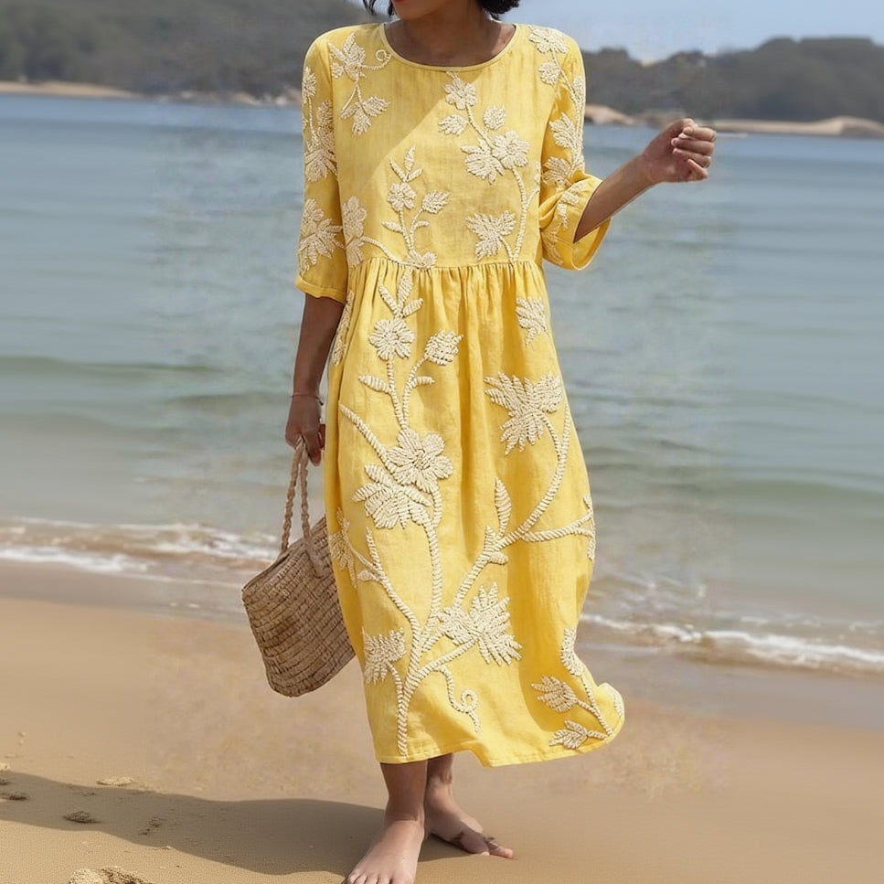 ALGHERO – Vestido de Mujer con Bordados Florales