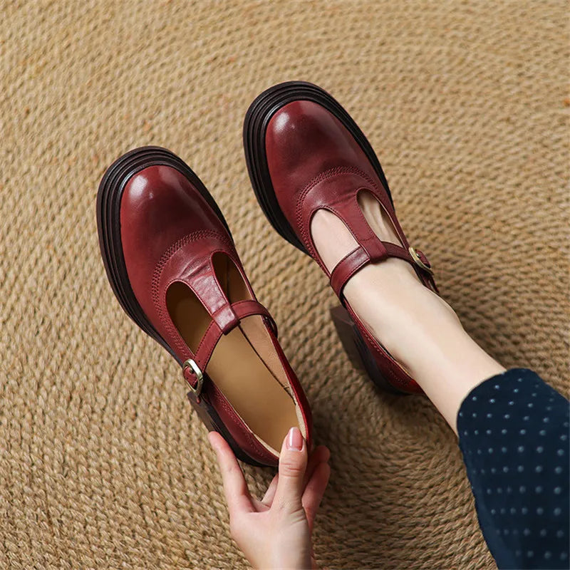 Olivia | Zapatos de salón ortopédicos con suela gruesa