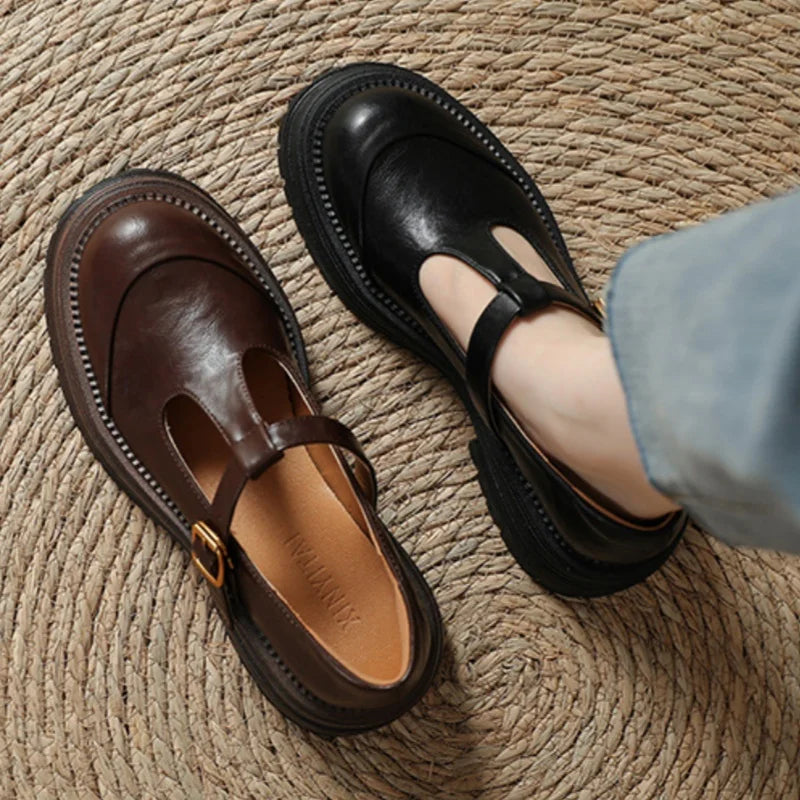 Linda | Zapatos ortopédicos con correa en forma de T