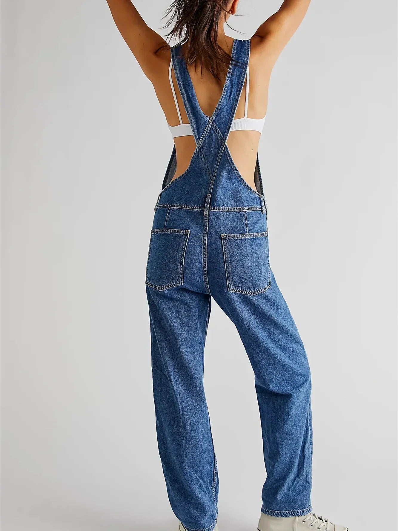 Riley | Pantalones de Tirantes Clásicos de Mezclilla