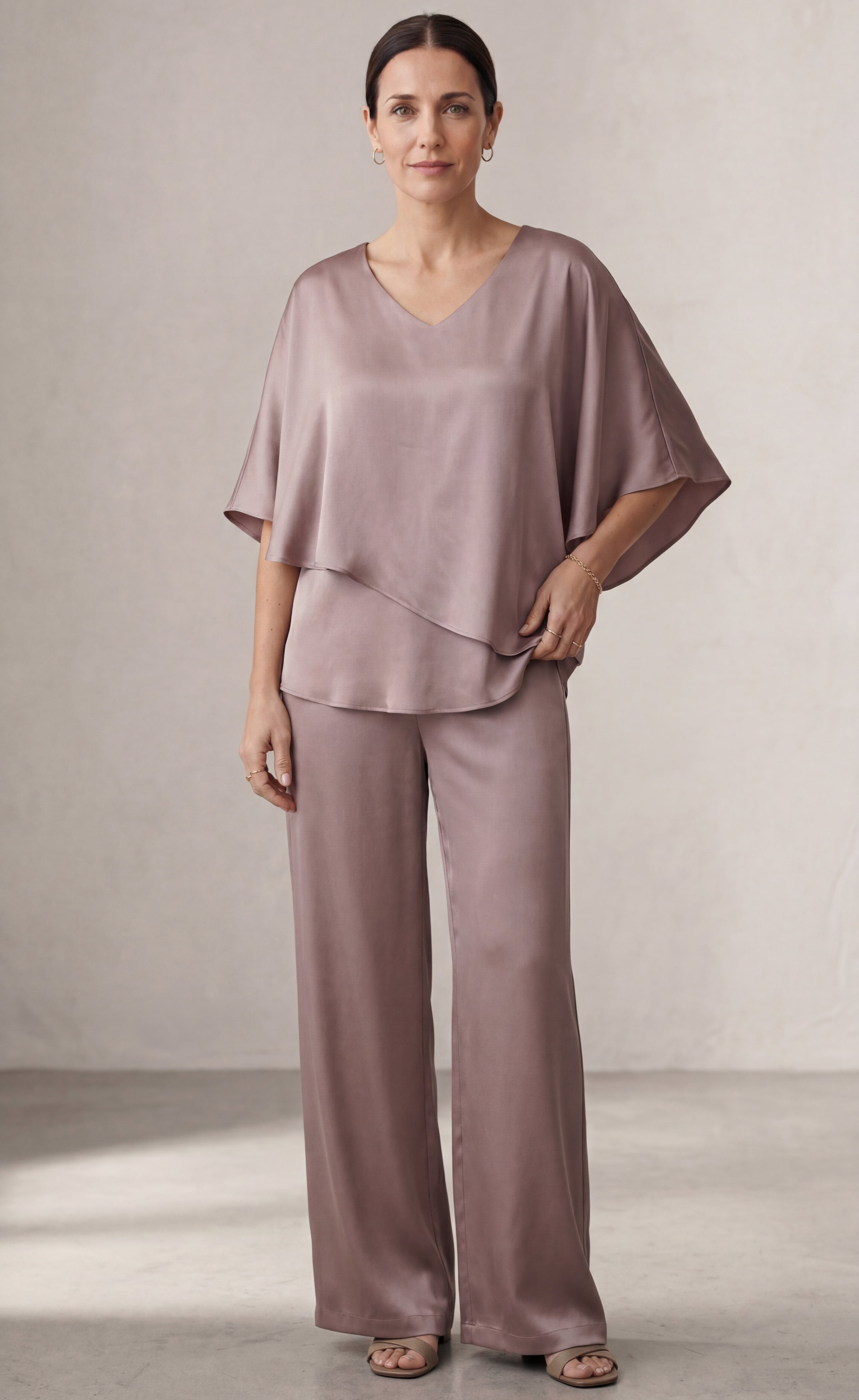 Martha | Conjunto de dos piezas con pantalón de pierna ancha