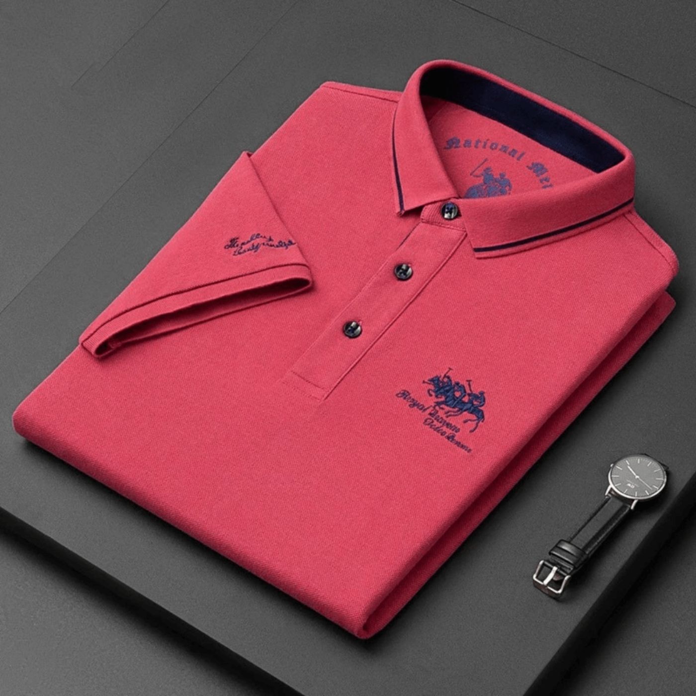 JOSEPH | Polo clásico de algodón con bordado exclusivo
