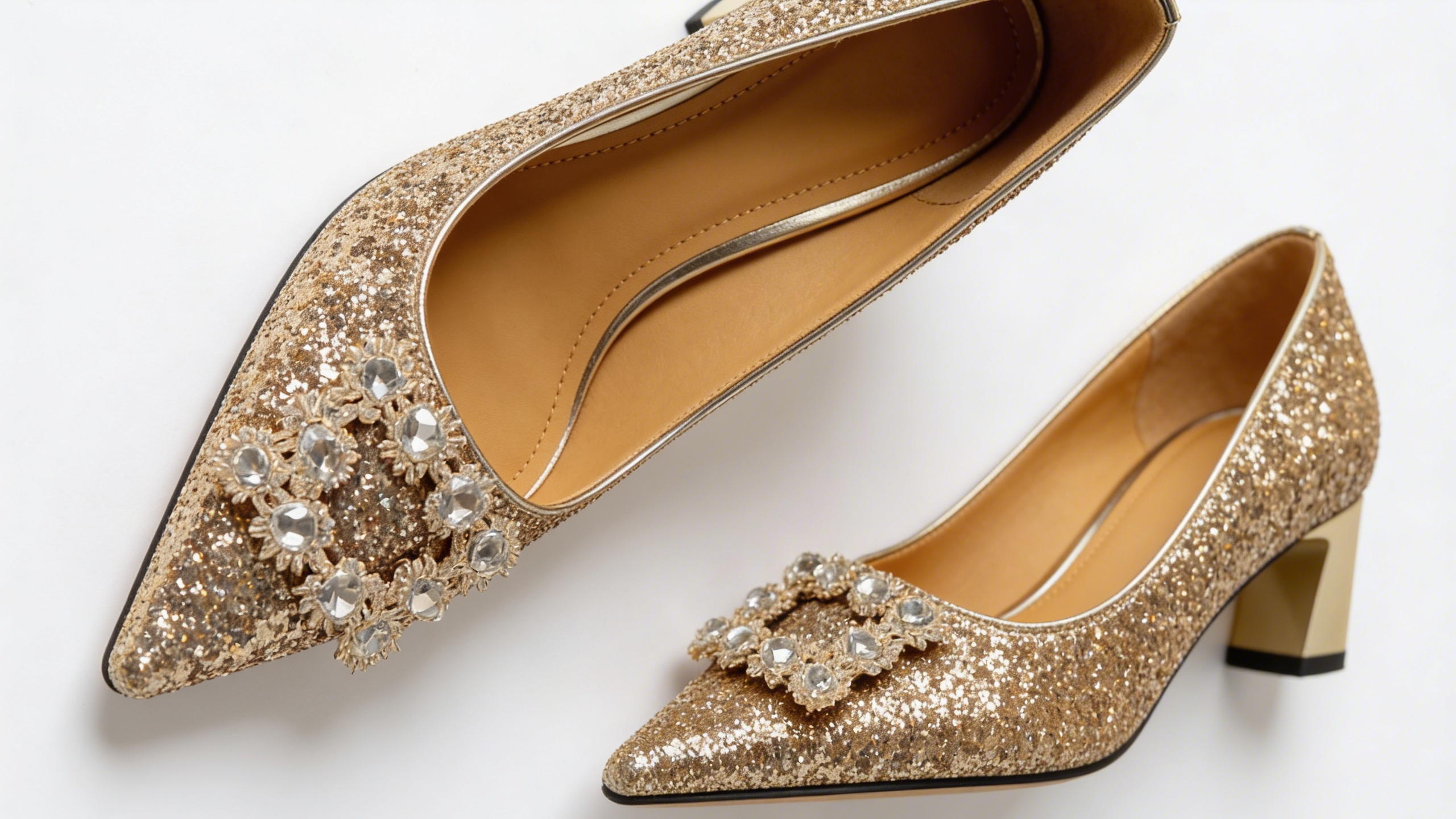 Magdalena | Zapatos de salón ortopédicos con brocado