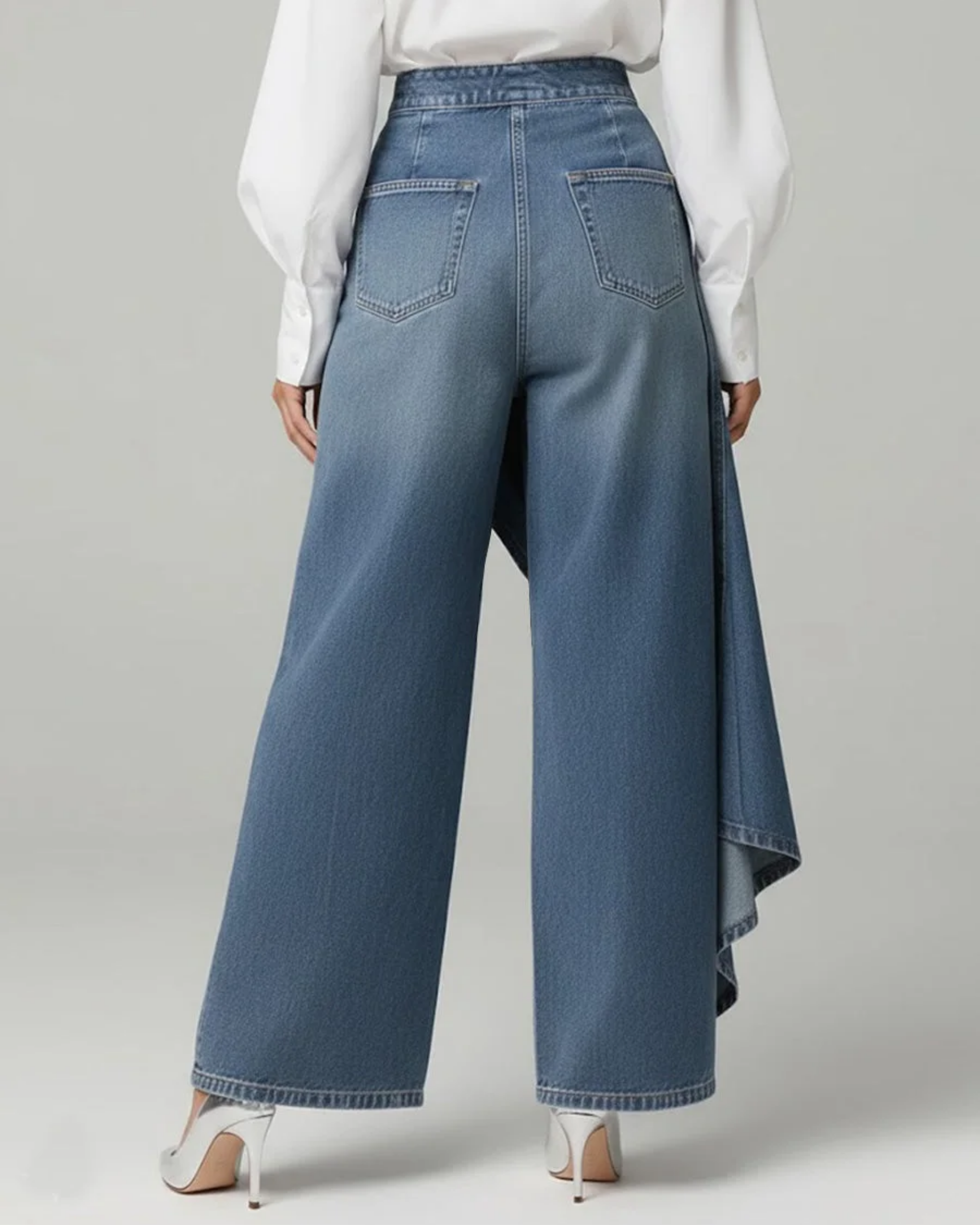 Calvra | Pantalones de mezclilla envolventes