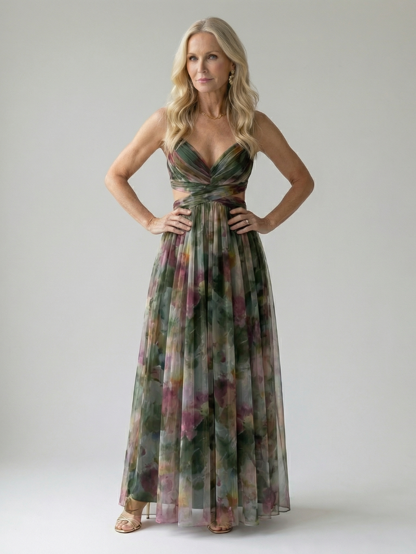 Irene | Vestido maxi cruzado