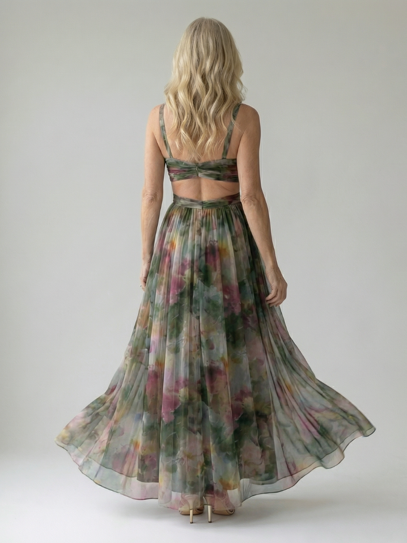 Irene | Vestido maxi cruzado