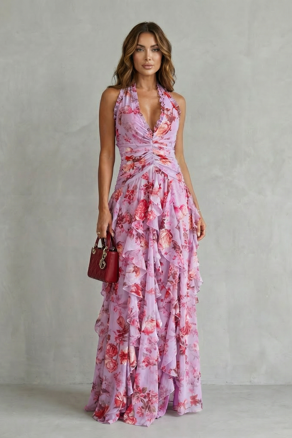Belladina | Vestido maxi con escote halter