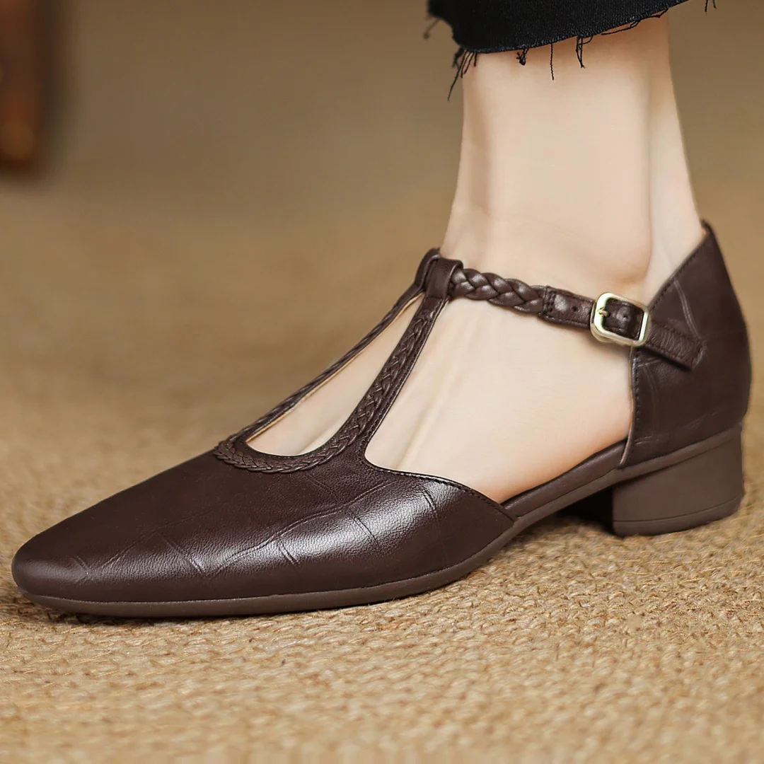 Clara | Zapatos Mary Jane ortopédicos de piel