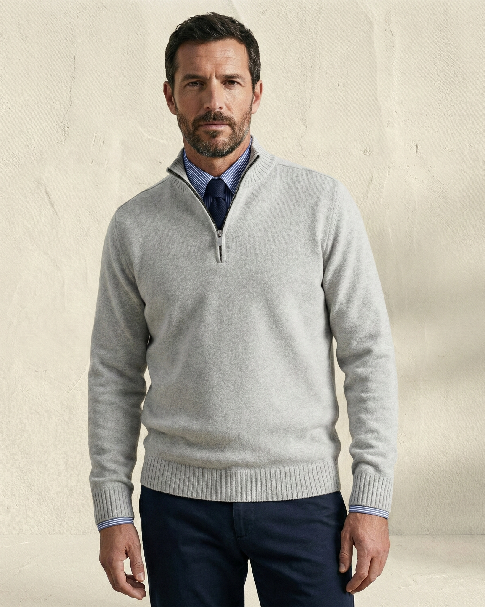 MORGAN | Jersey informal con media cremallera
