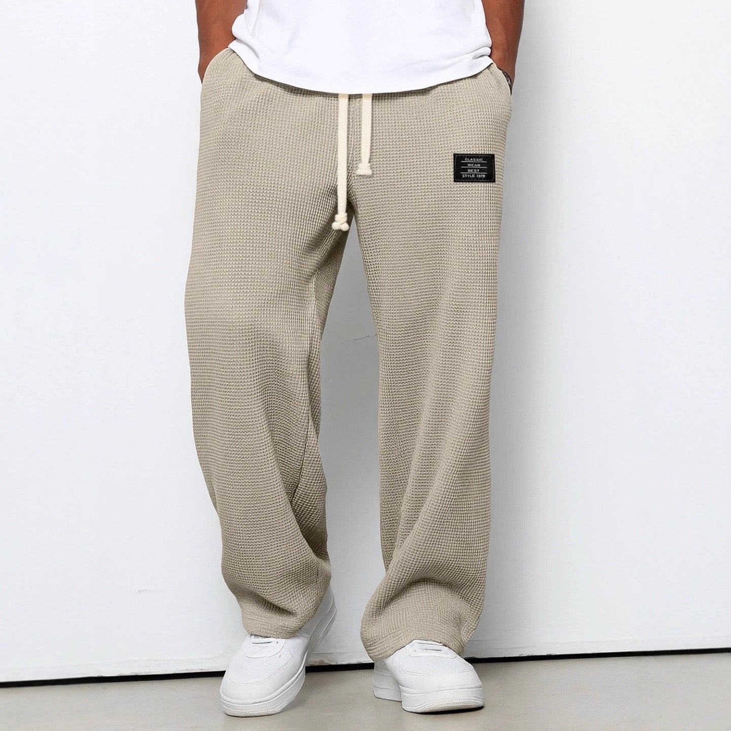 Lorenzo | Pantalones Anchos con Textura de Panal