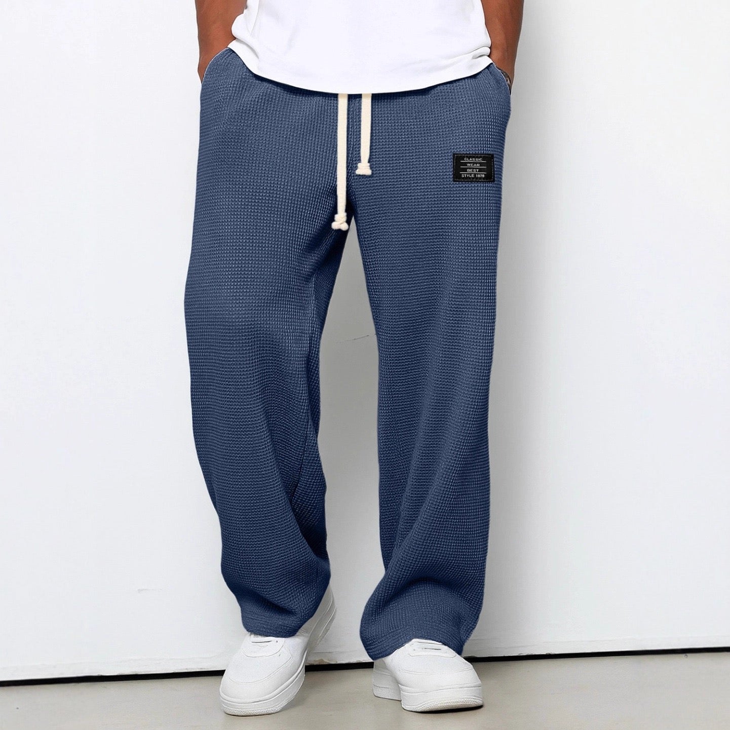 Lorenzo | Pantalones Anchos con Textura de Panal