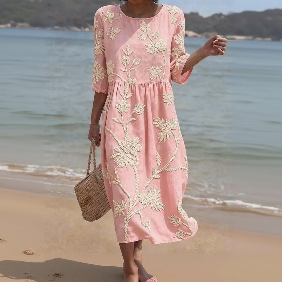 ALGHERO – Vestido de Mujer con Bordados Florales