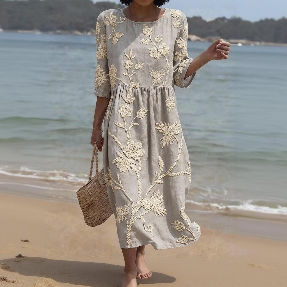 ALGHERO – Vestido de Mujer con Bordados Florales