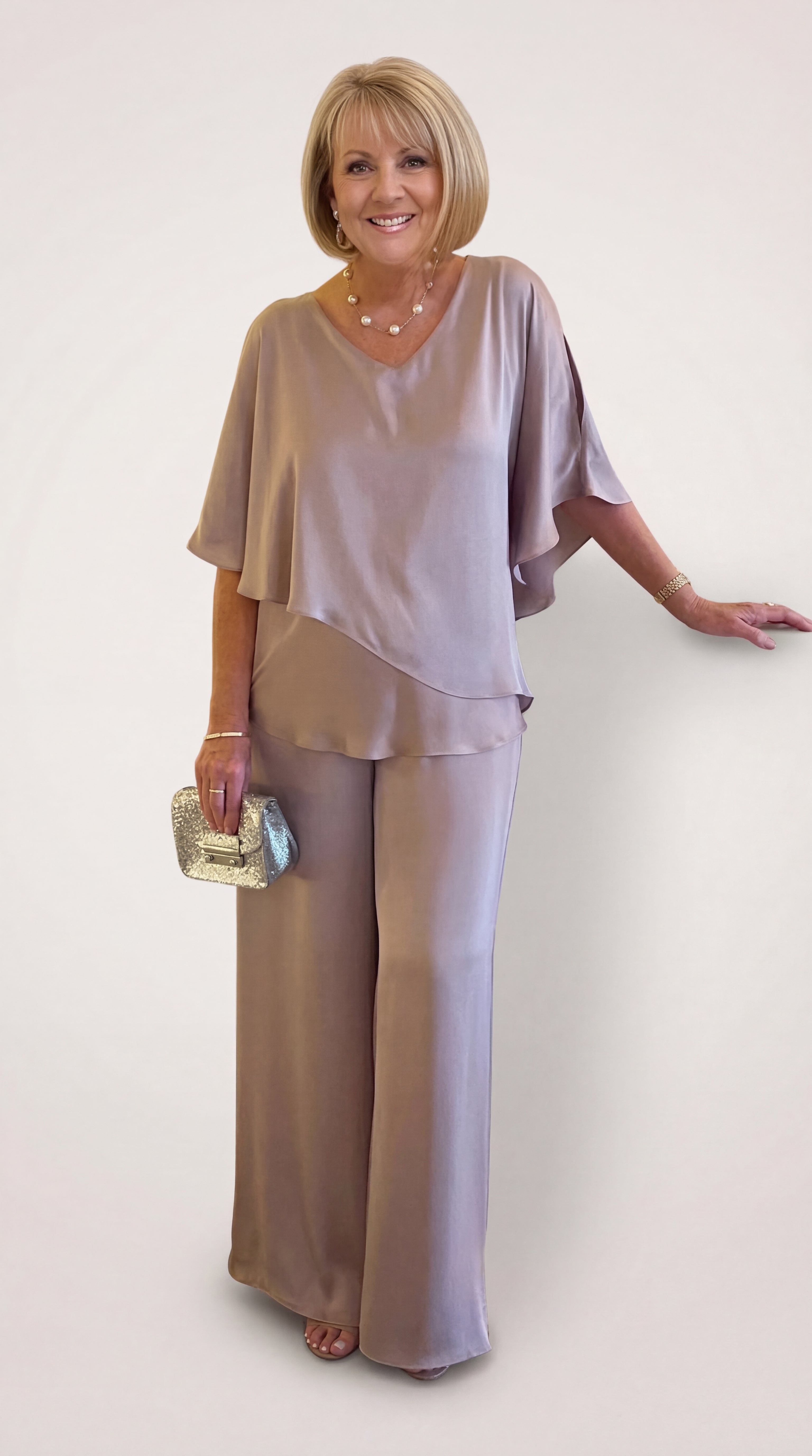 Martha | Conjunto de dos piezas con pantalón de pierna ancha