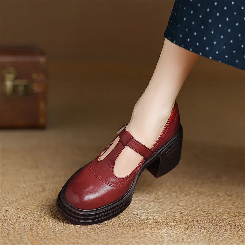 Olivia | Zapatos de salón ortopédicos con suela gruesa