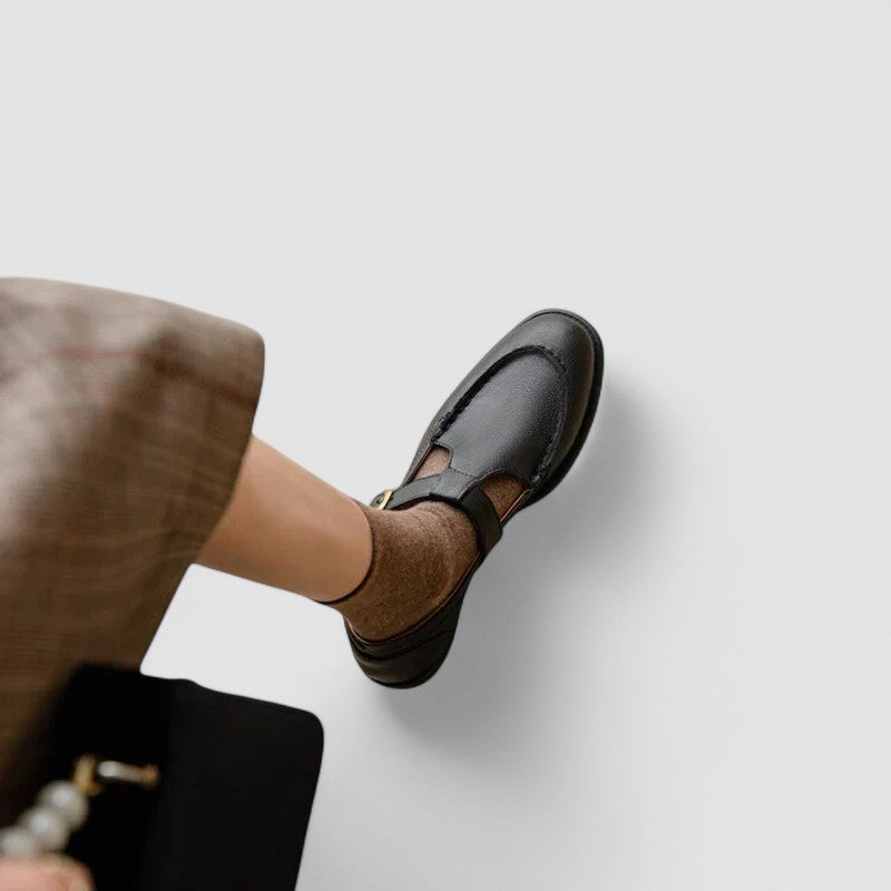 AVERY | Zapatos ortopédicos Mary Jane con punta cuadrada