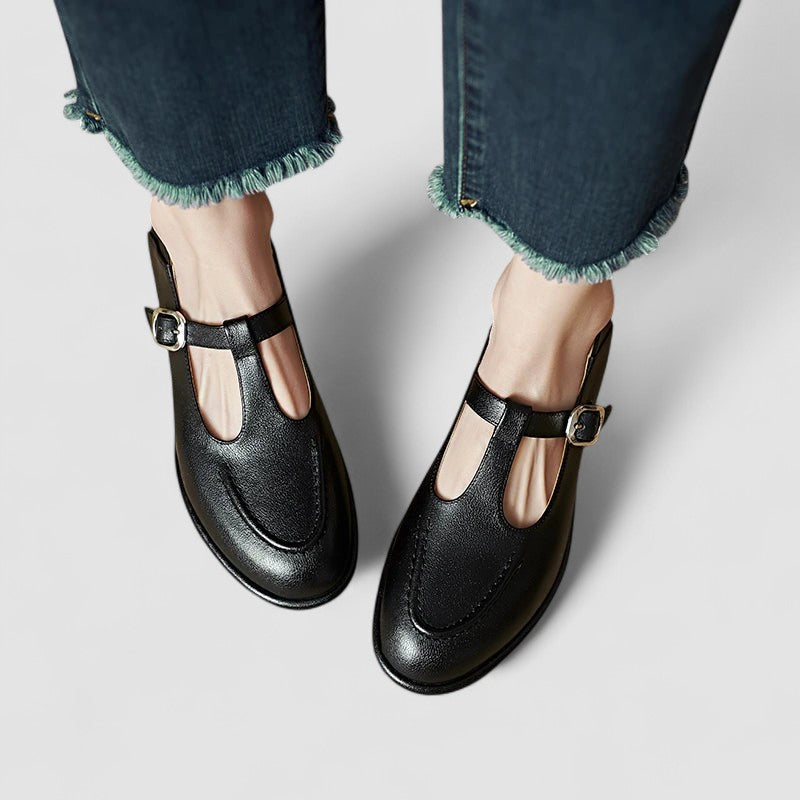 CAMILA | Zapatos ortopédicos Mary Jane con tacón bajo