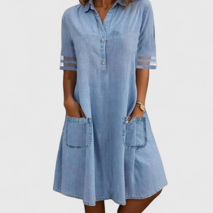 Brittany | Vestido Denim Favorecedor