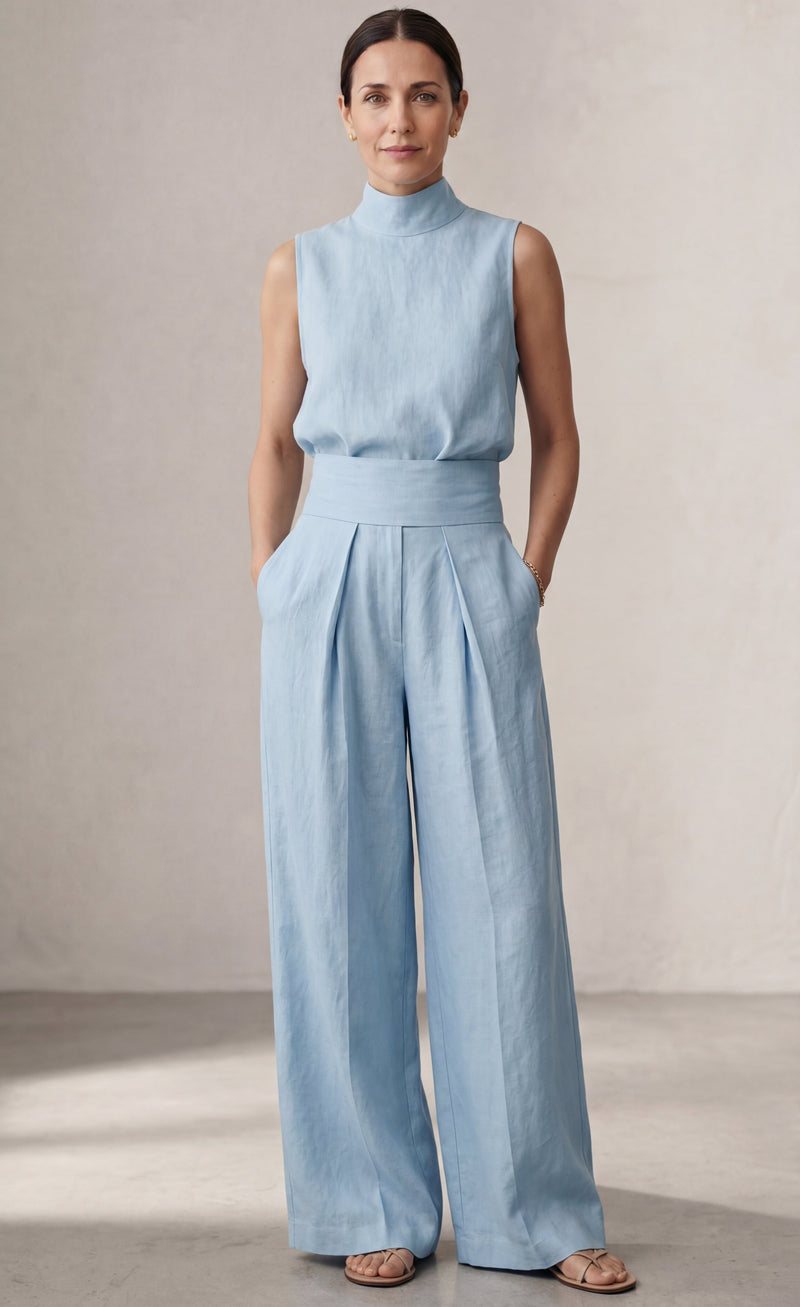 MARIA | CONJUNTO MINIMALISTA DE LINO