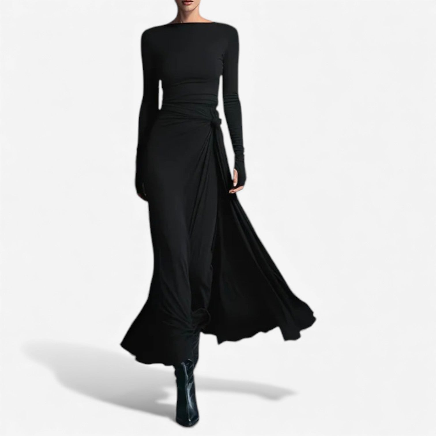 Gloria™ Vestido drapeado elegante