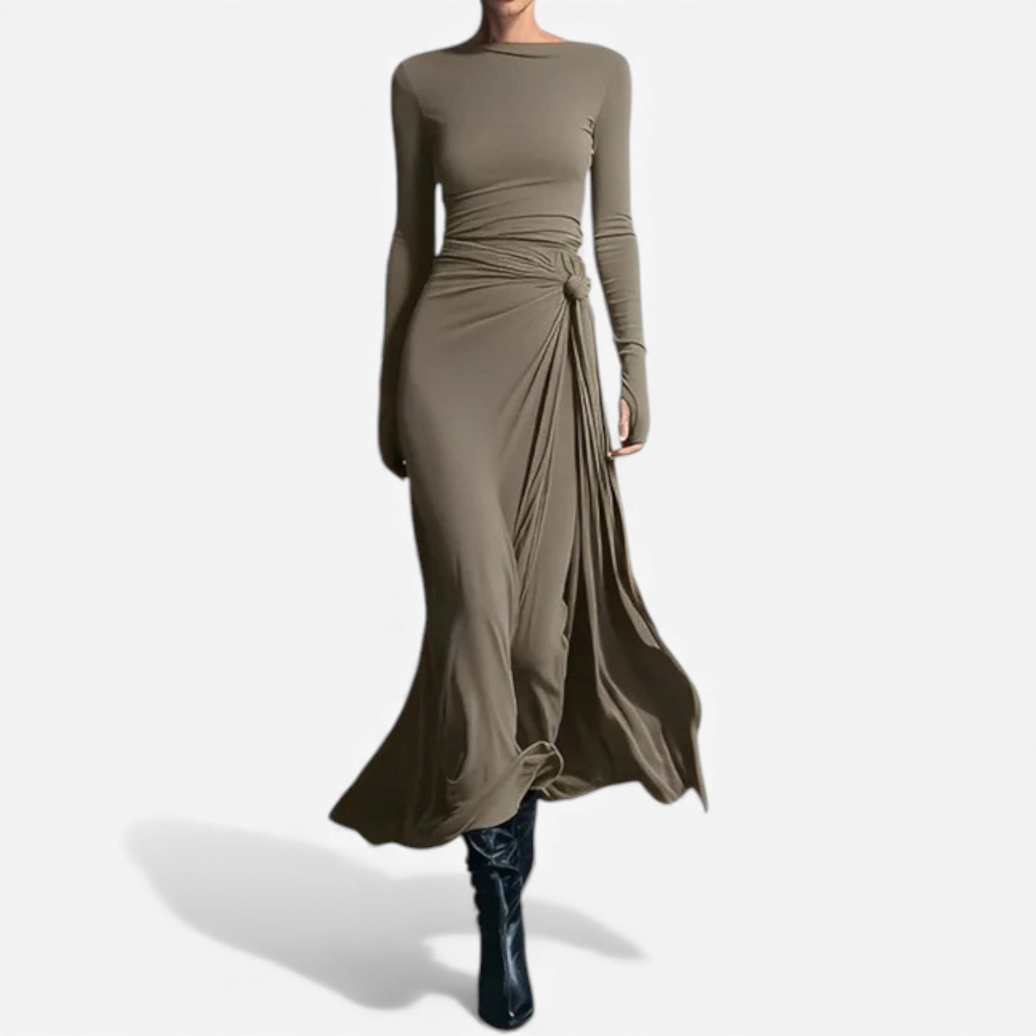 Gloria™ Vestido drapeado elegante